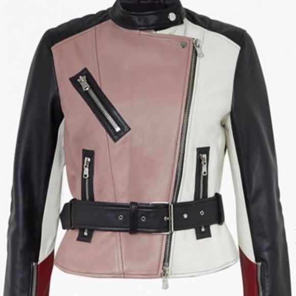 French connection Adela leather jacket - Picture 3 of 9
